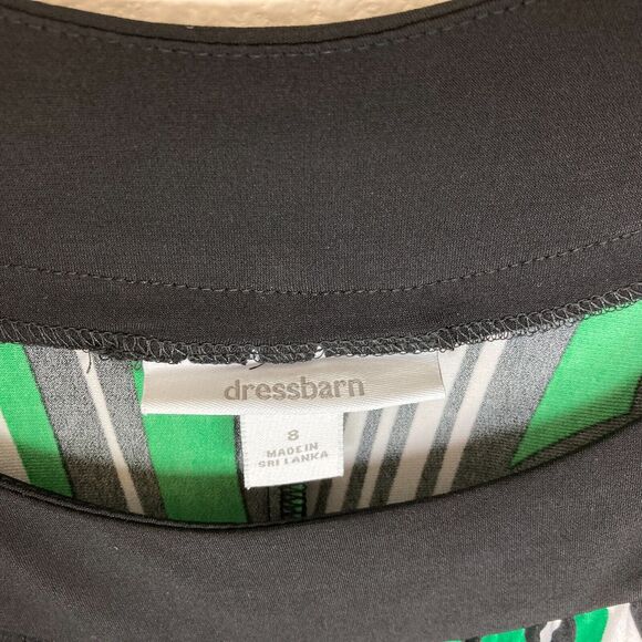 Dressbarn A-Line Shift Dress Women's Size 8 Stretch Halter Neck Artsy Vibrant - Picture 3 of 6